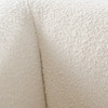 Form Sofa in Ivory Boucle Fabric w/ (2) Accent Pillow Balls / FORMSOIV