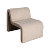 Lana Accent Chair in Camel Looped Shearling Fabric / LANACHCA