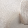 Noa Accent Chair in Ivory Sherpa Fabric / NOACHIV
