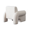 Noa Accent Chair in Ivory Sherpa Fabric / NOACHIV