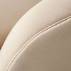 Zelda RF Curved Chaise in Light Camel Performance Velvet w/ (1) Accent Pillow Ball / ZELDARCLCA