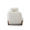 Link Sofa in Elite Ivory Fabric w/ Wood Leg / LINKSOIV