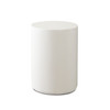 Montage Round End Table in Ivory Faux Cement Finish / MONTAGERETIV