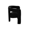 Scout Dining/Accent Chair in Black Boucle Fabric / SCOUTCHBL