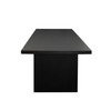 Sonoma 110" Wood Dining Table in Black Finish / SONOMA3-110DTBL