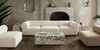 Zia 3PC Modular Sofa in Ivory Sherpa Fabric / ZIA2SC1ACIV