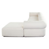 Zia 4PC Modular Reversible Chaise Sectional in Ivory Sherpa Fabric / ZIA2SC1AC1OTIV