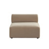 Zia Armless Chair in Light Camel Performance Velvet Fabric / ZIAACLCA