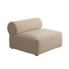 Zia Armless Chair in Light Camel Performance Velvet Fabric / ZIAACLCA