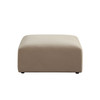 Zia Ottoman in Light Camel Performance Velvet Fabric / ZIAOTLCA