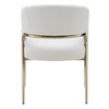 Elson - Modern Off-White Fabric + Antique Brass Dining Chair / VGGA-6286CH-1-OFFWHT