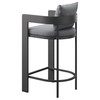 Tahoe Outdoor Patio Patio Aluminum Bar Chair by Modway / EEI-7595