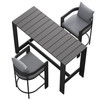 Tahoe 3-Piece Outdoor Patio Aluminum Bar Table Set by Modway / EEI-7598