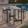 Tahoe 3-Piece Outdoor Patio Aluminum Bar Table Set by Modway / EEI-7598