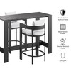 Tahoe 3-Piece Outdoor Patio Aluminum Bar Table Set by Modway / EEI-7598