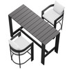 Tahoe 3-Piece Outdoor Patio Aluminum Bar Table Set by Modway / EEI-7598