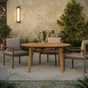 Cielo 59" Sunburst Outdoor Patio Teak Dining Table by Modway / EEI-7601