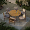 Cielo 59" Sunburst Outdoor Patio Teak Dining Table by Modway / EEI-7601