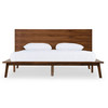 Eastern King Carmen + Marshall Mid-Century Modern Walnut Bed + Nightstands Set / VGMABR-79BR-39-SET-EK