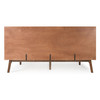 Eastern King Carmen + Marshall Mid-Century Modern Walnut Bed + Nightstands Set / VGMABR-79BR-39-SET-EK