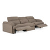 Ambler - Modern Brown Fabric Sofa w/ 2 Power Recliners / VGKV-KM.6629-SOFA-EARTH