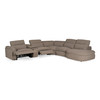 Ambler - Modern Brown Fabric Sectional Sofa w/ 2 Power Recliners Right Facing Chaise / VGKV-KM.6629-SECT-EARTH