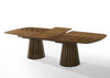 Truman - Mid-Century Modern Walnut Extendable Dining Table + 10 Chairs Set / VGMA-MIT-5346-MI-1240-11PC