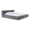 Eastern King Tyree - Modern Tufted Grey Fabric Bed / VGOD-DY-22116-GRY-EK