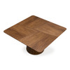 Platte - Mid-Century Modern Walnut Square Dining Table / VGMA-MIT-5460-WAL