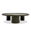 Strauss - Contemporary Brown Ash Round Nesting Table Set / VGOD-LZ-326C-SET