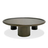 Strauss - Contemporary Brown Ash Round Nesting Table Set / VGOD-LZ-326C-SET