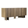 Kiefer - Modern Faux Travertine Ceramic + Bronze Buffet / VGVC-G25968