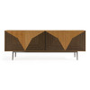 Azteca - Modern White Oak + Black Geometric Pattern Buffet / VGVC-G2566