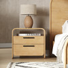 Dresden - Modern Natural Acacia 2-Drawer Nightstand / VGWD-BH-VF-BS-NAT