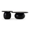 Kalvin - Modern Black Concrete Nesting Coffee Table Set / VGGR-675536-675541-BLK