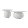 Kalvin - Modern Ivory Concrete Nesting Coffee Table Set / VGGR-675536-675541-IVY
