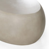 Denny - Modern Beige Concrete Oval Coffee Table / VGGR-675466-SAND