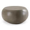 Denny - Modern Grey Concrete Large Oval Coffee Table / VGGR-675486-GRY