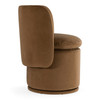 Norris - Modern Brown Fabric Swivel Dining Chair / VGKK-KF.Y2138-BRN