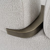 Rainier - Contemporary Off-White Fabric + Antique Brass Sofa / VGFA-SF2019-OFFWHT