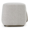 Rainier - Contemporary Off-White Fabric + Antique Brass Ottoman / VGFA-CE2055-OFFWHT