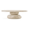 Coates - Modern Beige Concrete Coffee Table / VGGR-617340-SAND
