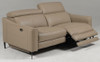Eden - Modern Taupe Leather Loveseat with 2 Recliners / VGKV-KM.5012-LOVE-TAN