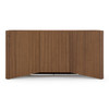 Barbon - Modern Black Glass + Walnut Buffet / VGRY-RY-1342