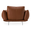 Saint Tropez - Modern Italian Cognac Leather Accent Chair / VGDT-STTROPEZ-CHR-COGNAC