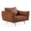 Saint Tropez - Modern Italian Cognac Leather Accent Chair / VGDT-STTROPEZ-CHR-COGNAC