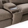 Ambler - Modern Brown Fabric Sectional Sofa w/ 2 Power Recliners Left Facing Chaise / VGKV-KM.6629-SECT-EARTH-LAF