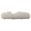Delvan - Contemporary Beige Fabric Right Facing Chaise Sectional Sofa / VGEV-25158-BGE
