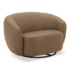 Omaha - Modern Tan Leather Swivel Accent Chair / VGKV-KF2823-CH-TAN