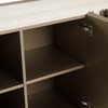 Moorgate - Modern Travertine Ceramic + Bronze Buffet / VGVC-G25988